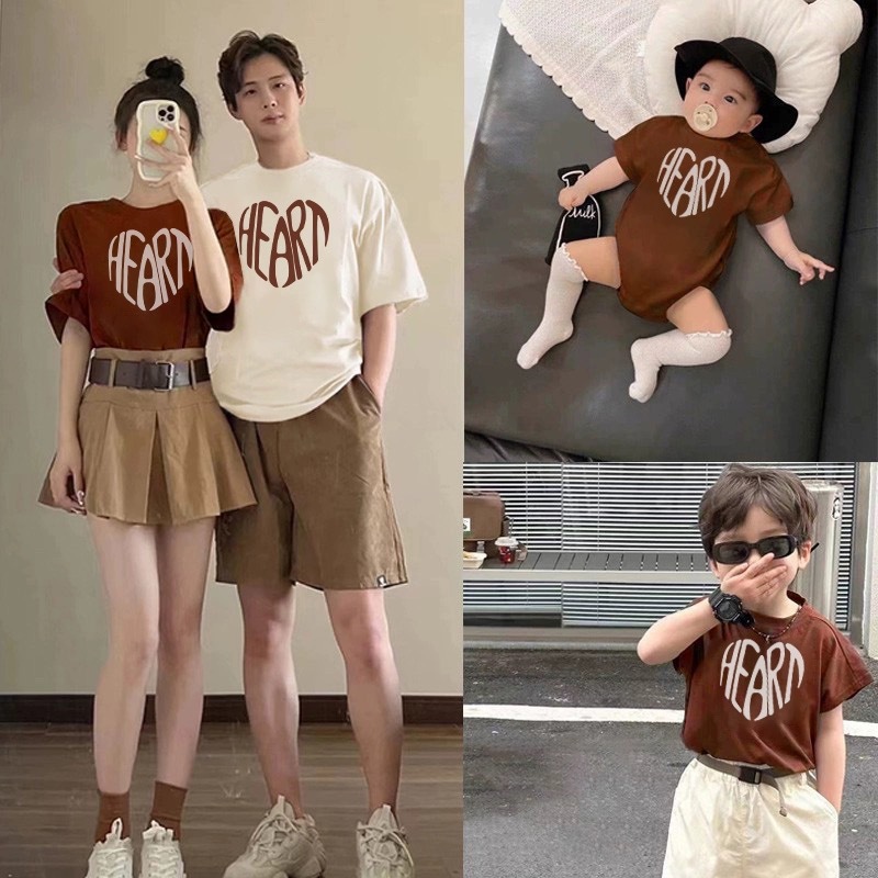 2026 Summer New Style English T-shirts for Mothers and Daughters, Mothers and Sons, Short-sleeved Fashion for Boys and Girls