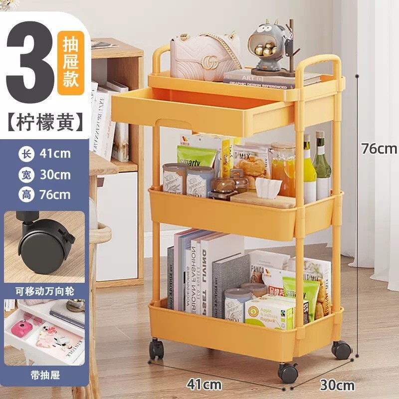 物置棚のカートが床に落ちて台所に着地した浴室の多層間食寝室トイレの移動収納棚|undefined