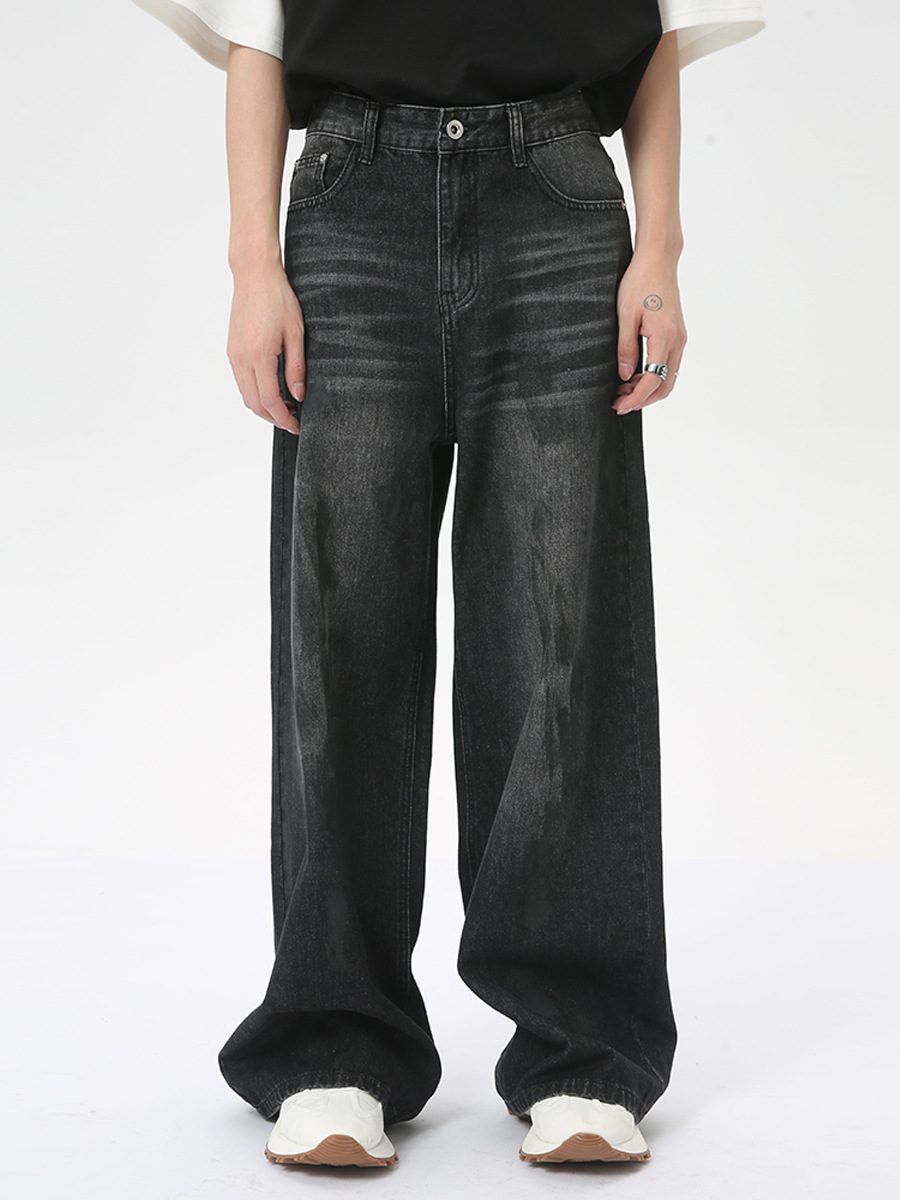 MTLCLOTHES Ropa de hombre | 2024 nuevos productos de verano Moda callejera europea y americana Diseño sucio Vaqueros rectos de moda