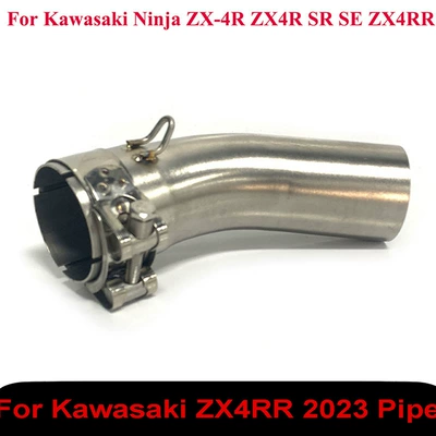 Suitable for Zx-4Rr Motorcycle Exhaust Pipe Modification Zx-4R Zx4Rr Front, Middle and Tail Exhaust Pipes