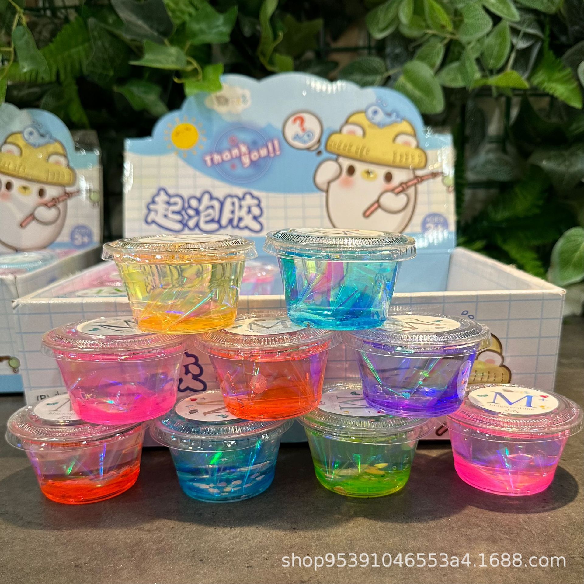 Nuevo Xiaojiexiang Xiaom goma espumante red roja agua falsa goma espumante para niños slime barro de cristal barro de seguridad no pegajoso