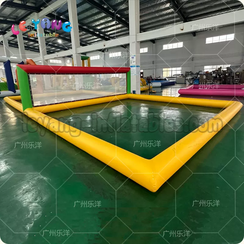 水上比赛球门充气排球海上PVC充气足球门水上运动会PVC充气足球门