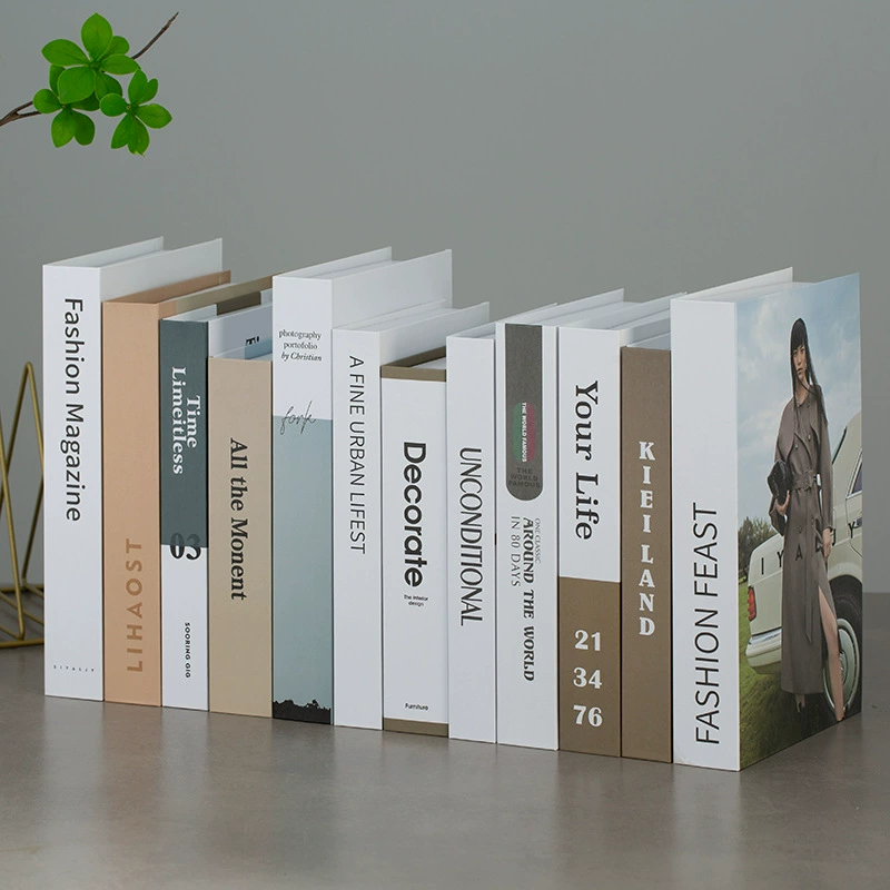Нордический фальшивый декор книг роскошная подсветка INS ветер симуляция книга декор английский документ декор фото реквизит книга модель