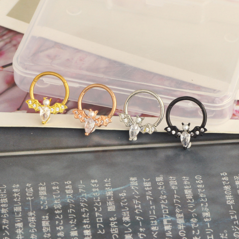 Labret piercing jewelry detail image