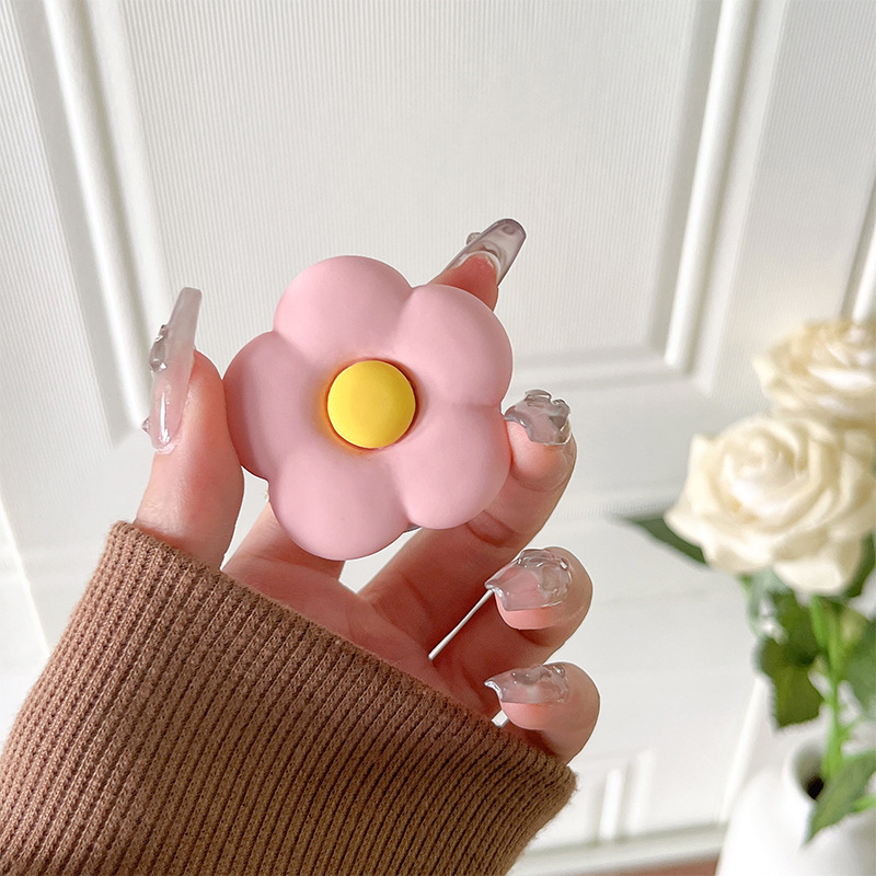 _0009_白支架-彩色磨砂花朵-紫粉