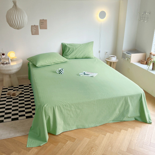 Foreign trade customizable brushed bed sheets, single piece microfiber solid color sheets, customized from the manufacturer, hot selling on Amazon