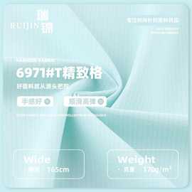 170gT精致格布料 涤氨高弹春夏凉感透气运动服T恤针织面料