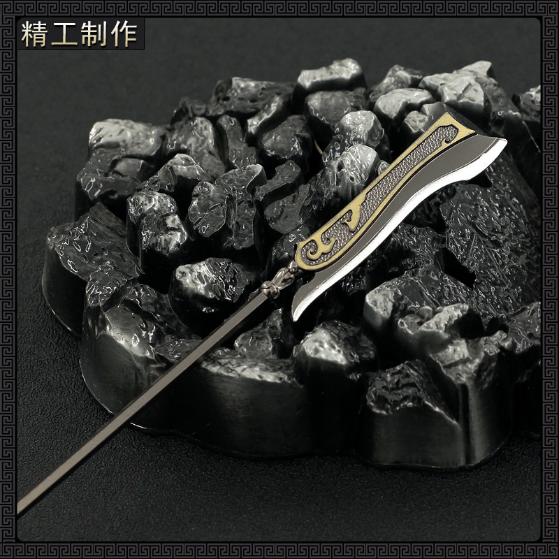 古代兵器金属武器秦国大钺模型秦始皇金戈剑戟秦俑长矛兵人玩具-阿里巴巴