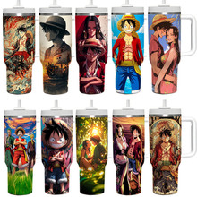 跨境40oz海贼王one piece  汽车杯luffy不锈钢冰霸杯tumbler