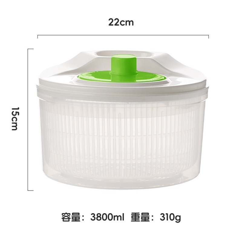 家庭用野菜サラダ脱水機キッチン野菜洗濯ハンドドライヤー二層排水野菜洗濯機果物と野菜のスイングドライヤー|undefined
