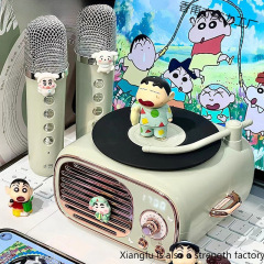 クレヨンしんちゃん レコードプレーヤー Bluetooth スピーカー 歌 新しいオーディオ マイク 実用的な誕生日 女の子 親友