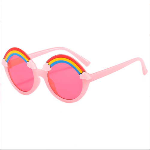 2024 New Children's Sunglasses Fashion Rainbow Style Glasses Trendy Cartoon Children's Sunglasses Bulk Wholesale
