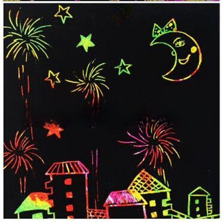 Drawing paper, smart toy, book with pictures, scratch painting, direct factory sales, handmade