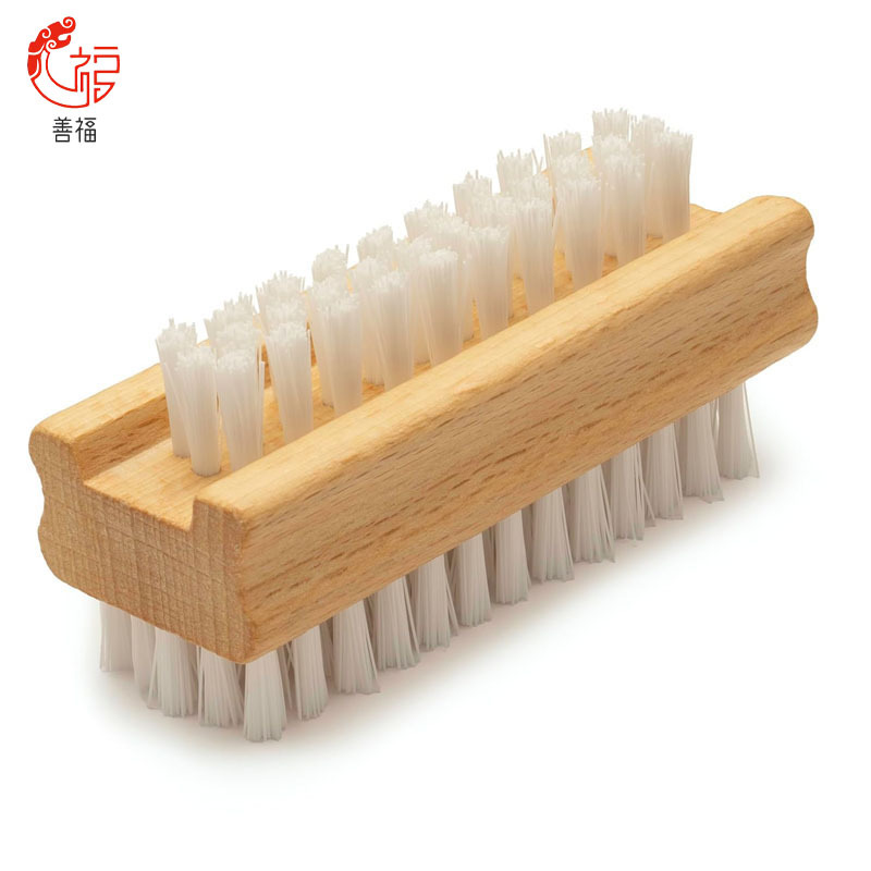 Non-slip wooden double-sided finger nail brush.Nail brush…