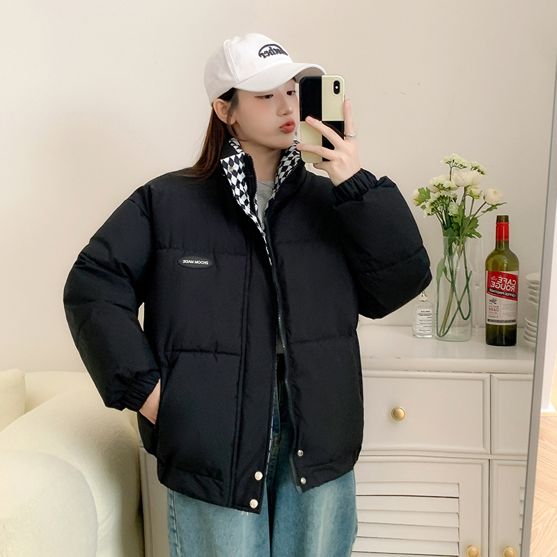 Chaqueta acolchada para mujer diseño coreano image 3