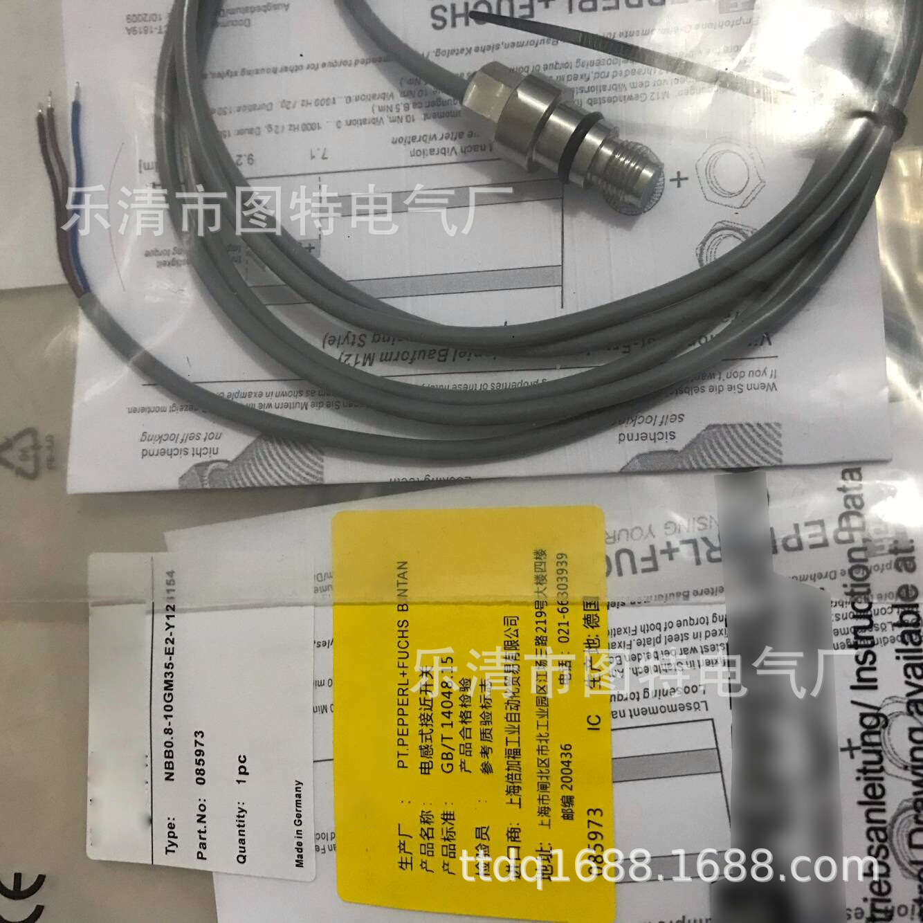 销售 全新接近传感器NBB10-30GM50-WS-10M质保一年