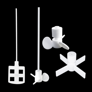❆ Biochemical Oxygen Demand Ptfe Stirring Rod Laboratory Propeller Single and Double Layer Propeller Three-Blade Stirring Paddle Can Be Customized
