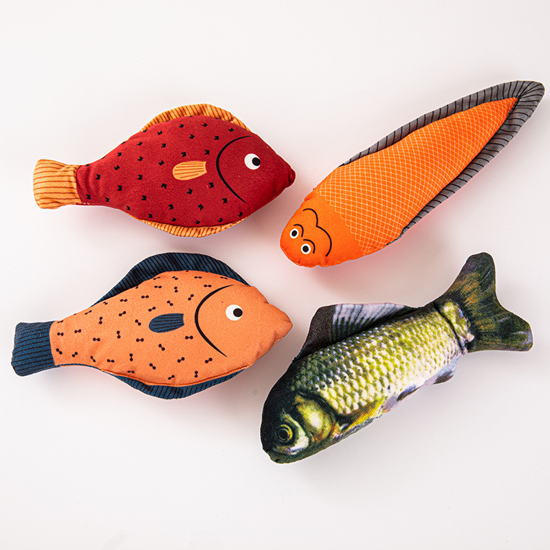 Cat Toys Catnip Seafood Fish Boredom Relief Teeth Grinding Durable Chew Kitten Pet Supplies Wholesale Fun Mini Kitten