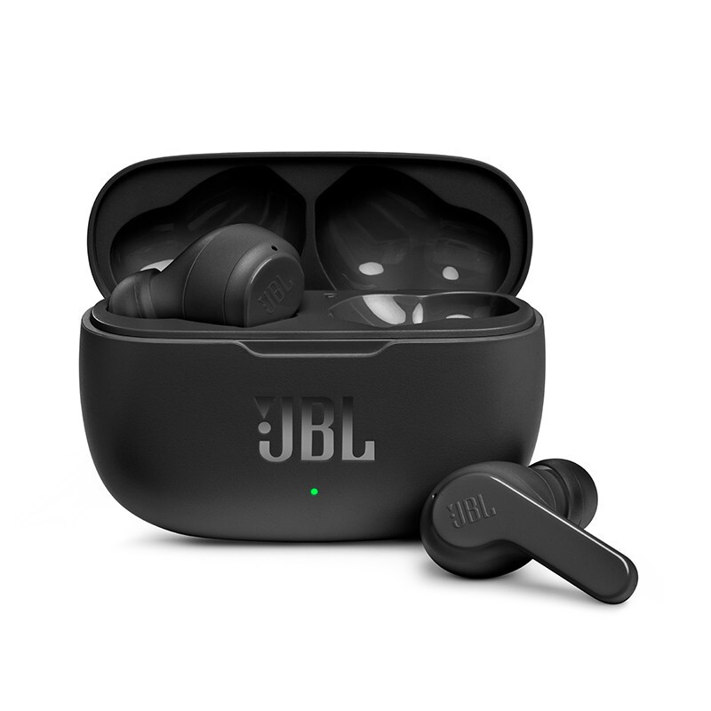 Jbl W200Tws True Wireless Bluetooth Headset Music Heavy Bass Long Battery Life In-Ear Type with Earplugs Suitable for