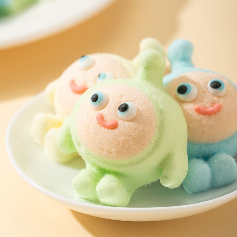 卡通棉花糖果蛋仔派对独立批发糖果零食大礼包3d立体棉花糖糖葫芦
