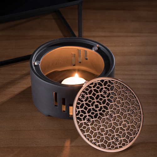 Japanese candle heating base ceramic tea candle household teapot heating tea warmer Kung Fu tea ceremony zero tea warmer stove