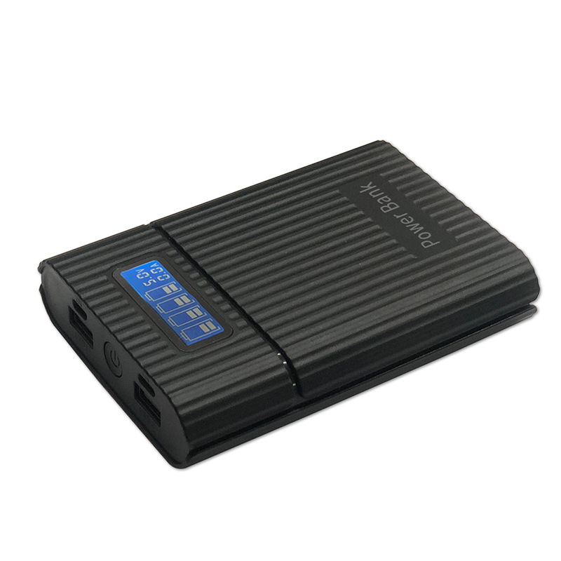 Sin soldadura, anti-retroceso de 4 secciones, caja de energía móvil independiente, caja de carga 18650, fábrica de paquetes de banco de energía de bricolaje