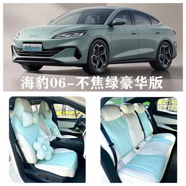 Seat Covers: BYD Modelə uyğun (Original) oturacaq örtükləri - not-anxious-green-five-seat-full-coverage-deluxe-edition-seal-06-dedicated