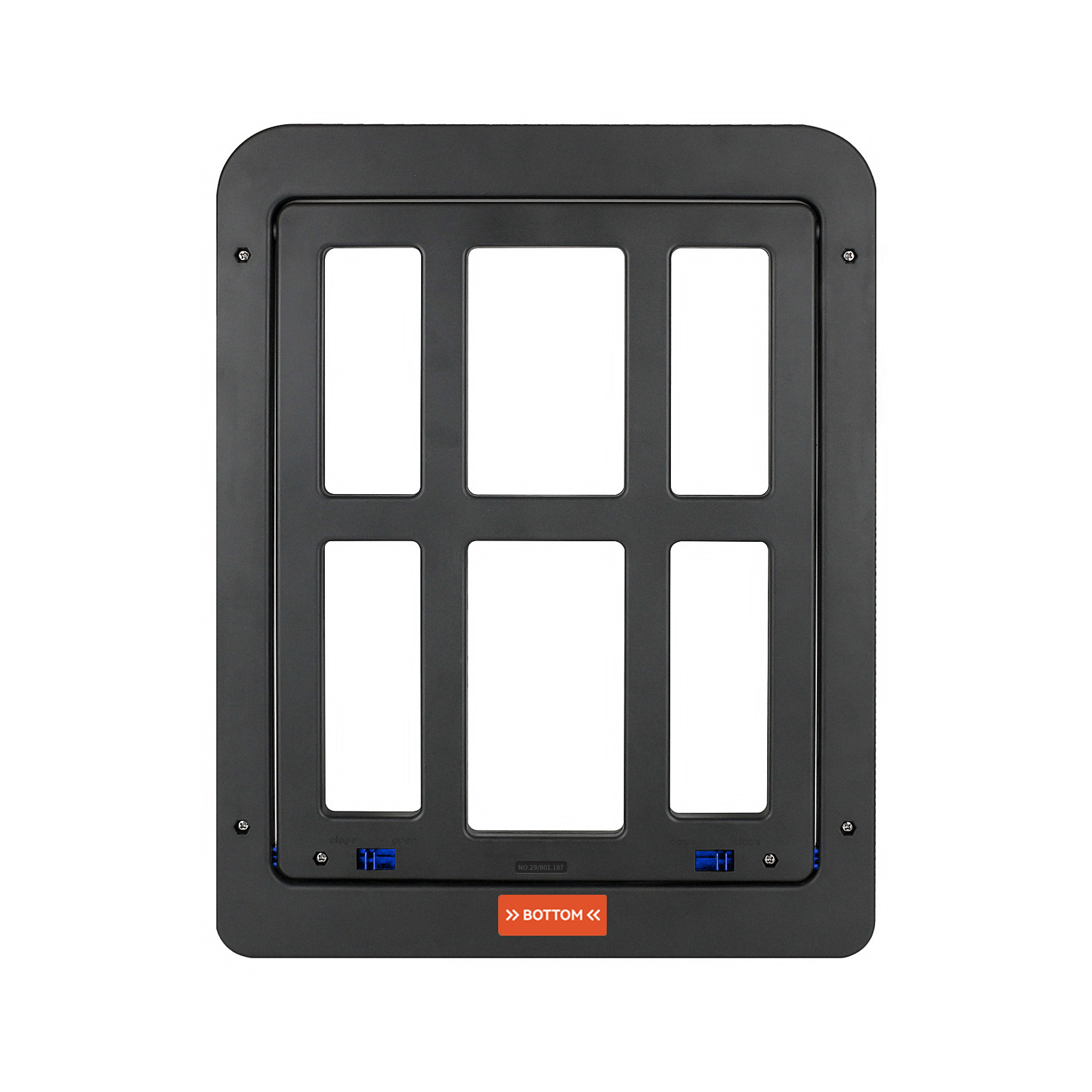 PET suministra nueva pantalla puerta gato puerta agujero puerta entrada libre y salida Plaid PET puerta gato suministros al por mayor