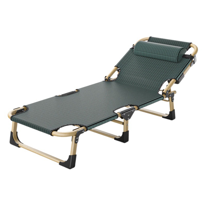 Cama plegable para descanso, sillón reclinable individual para siestas en la oficina, cama portátil simple para compañía, cama de camping portátil hecha a medida.