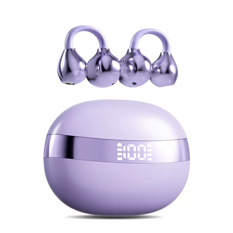 2025新款夹耳式蓝牙耳机骨传跑步运动不入耳高音质OWS跨境耳机