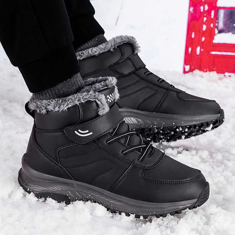Los zapatos de algodón para ancianos se mantienen calientes en invierno y las madres de mediana edad y ancianos se calientan y engrosan las botas de nieve del noreste. image 5