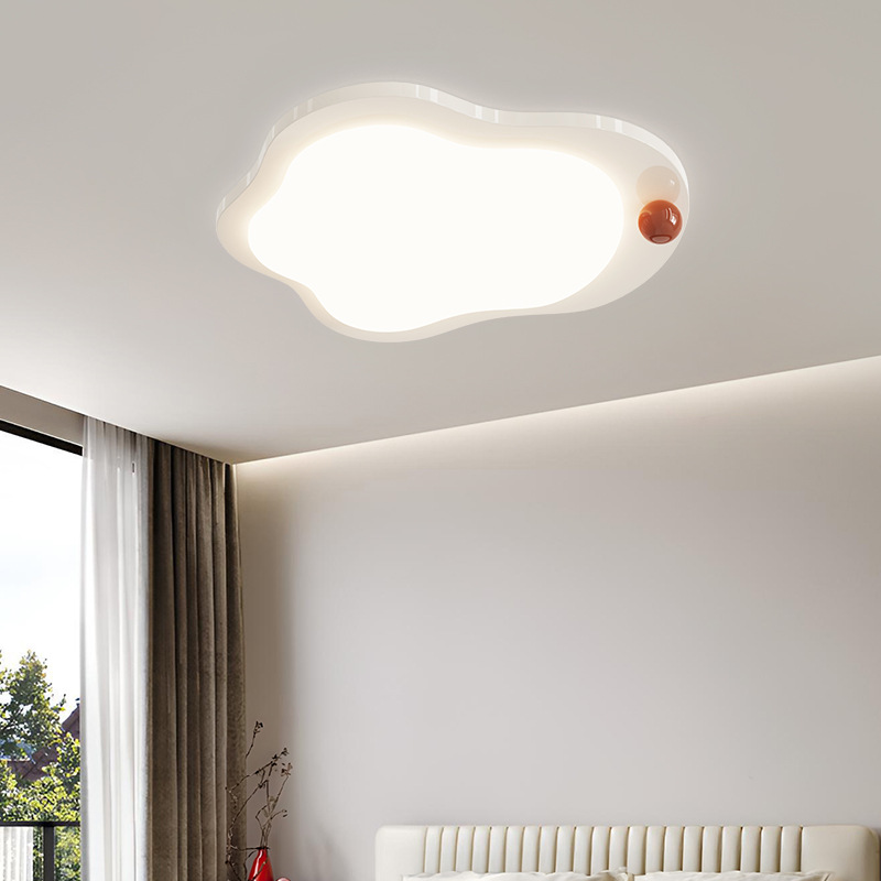 Luces de techo de dormitorio de estilo japonés nubes retro luces de dormitorio principal de estilo francés crema de protección de ojos