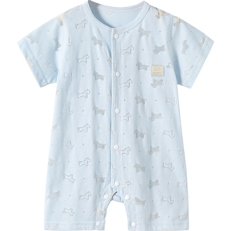 Bebé mono verano delgada de manga corta pijamas mameluco traje infantil recién nacido Ropa niños y niñas Bebé Ropa de verano