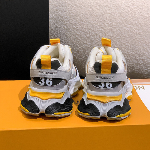 Couple style Parisian daddy shoes tenth generation  new thick-soled heightening casual shoes mesh breathable sports shoes