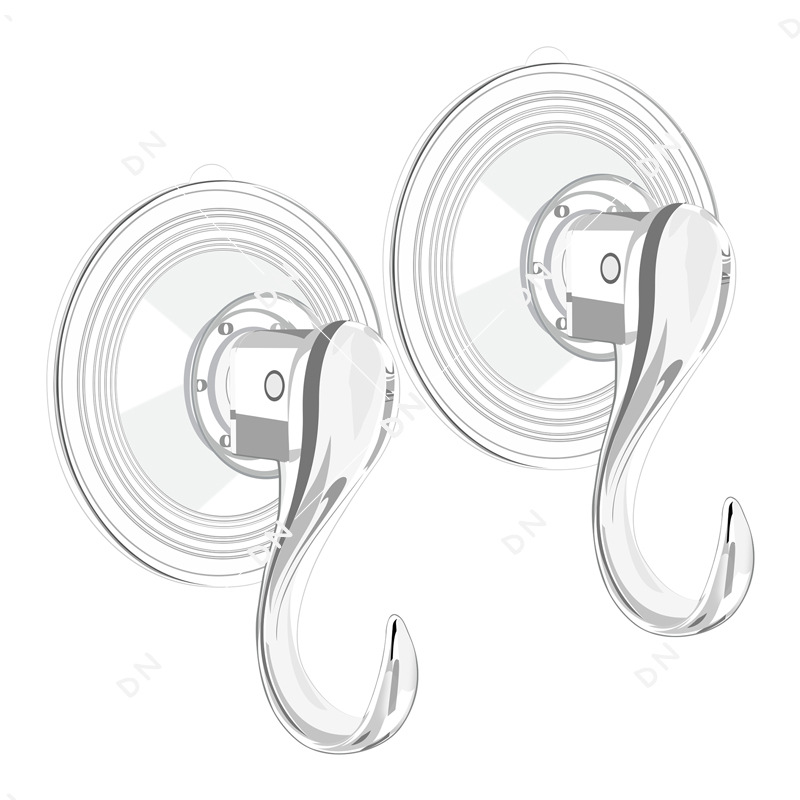 Ventosa gancho creativo gancho de baño sin costuras gancho transparente sin perforar gancho pegajoso Puerta de succión al vacío Garland gancho
