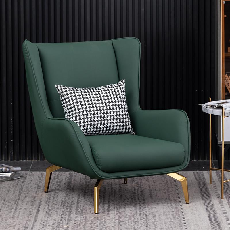 Dormitorio moderno de una sola silla simple sala de estar se puede acostar sofá individual de lujo ligero balcón perezoso diseñador de sofá doméstico