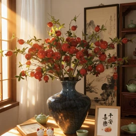 仿真绿植;仿真花;圣诞装饰品