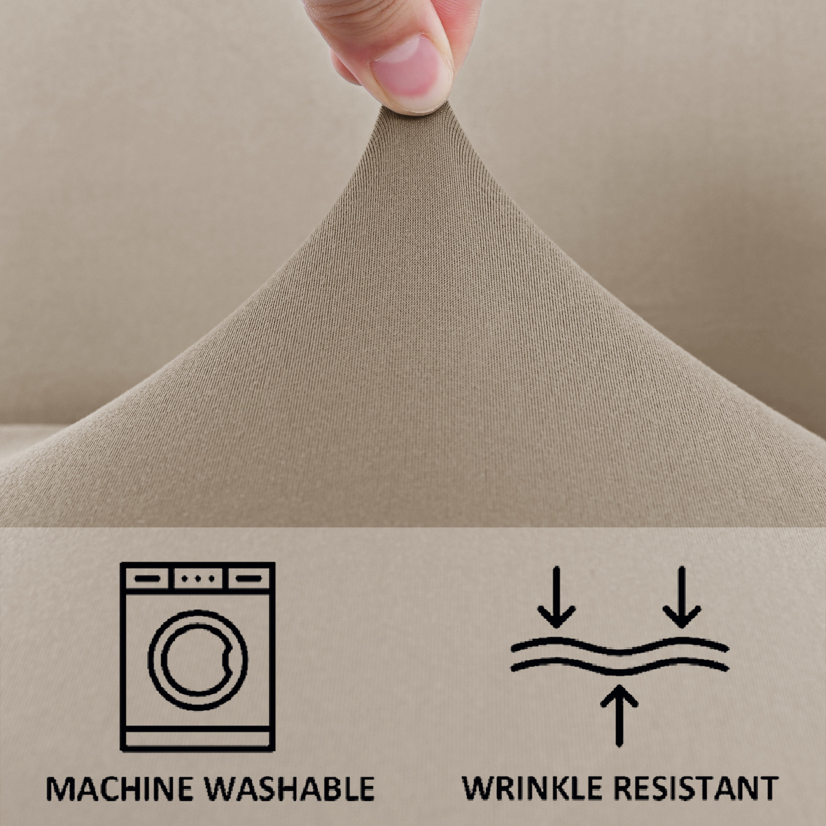 Funda de sofá impermeable elástica de seda de leche para bañera, color sólido, universal, para sofá individual, TEMU dropshipping