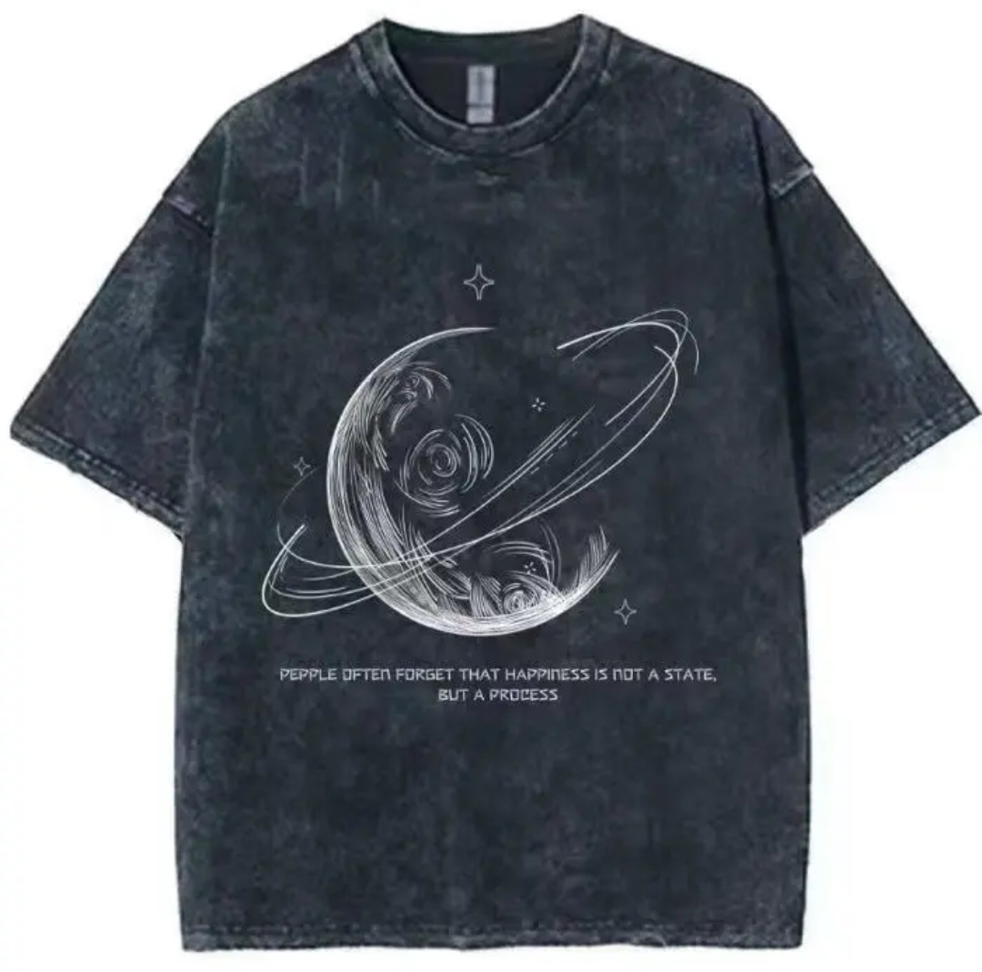 Camiseta de manga corta de algodón puro desgastado lavado retro americano para hombre, camiseta de media manga de marca holgada informal de verano para hombre