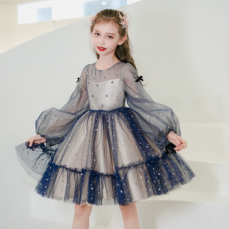 Princess dress girls dress fluffy gauze...