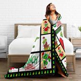 Зеленое фланелевое мягкое комфортное удерживающее тепло одеяло