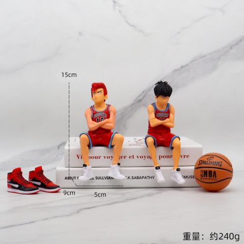 Slam Dunk Sakuragi Hanamichi anime figure model car center console creative decoration Rukawa Maple car ornaments