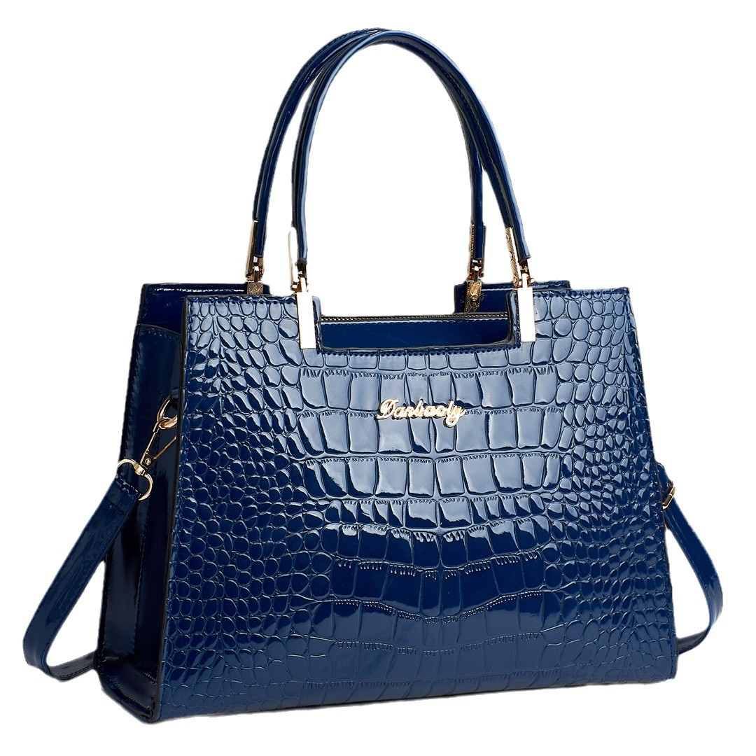 Taizhou bolso de mujer piedra de piel brillante atmósfera elegante bolso de mujer bolso de hombro bolso de gran capacidad