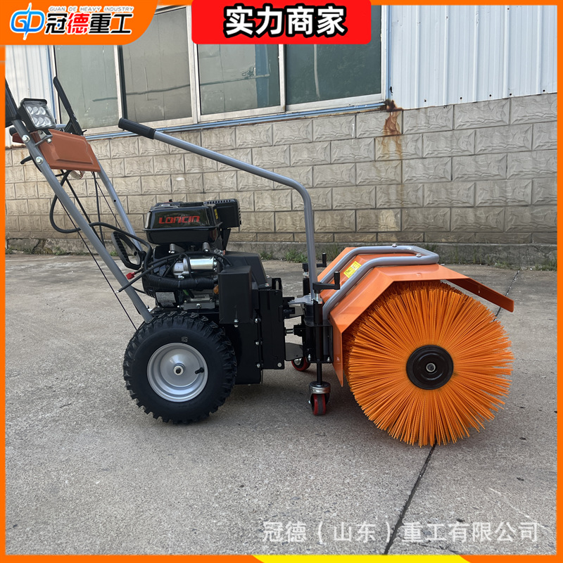 手推式扫雪机全齿轮小型汽油清扫机市政路面大棚铲雪抛雪机