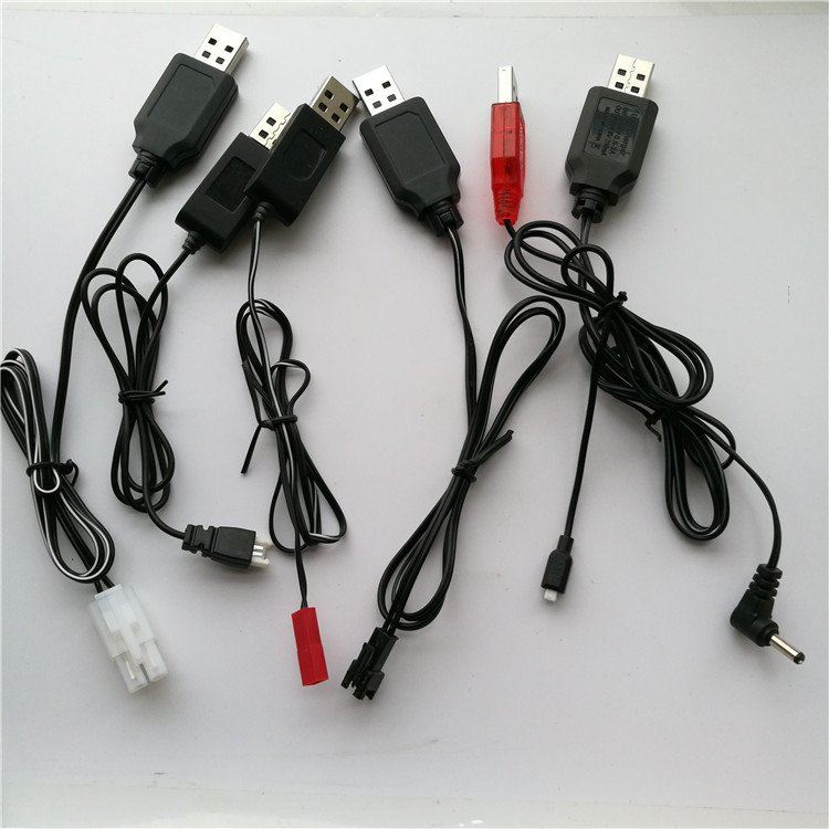 Manufacturer Ni-Cd Ni-MH battery pack USB charging cable remote control toy charging cable JST SM 2P air-to-air socket