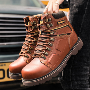 Foreign trade Men's Martin boots leather men's short boots leather foreign trade retro fashion leather men's boots casual shoes