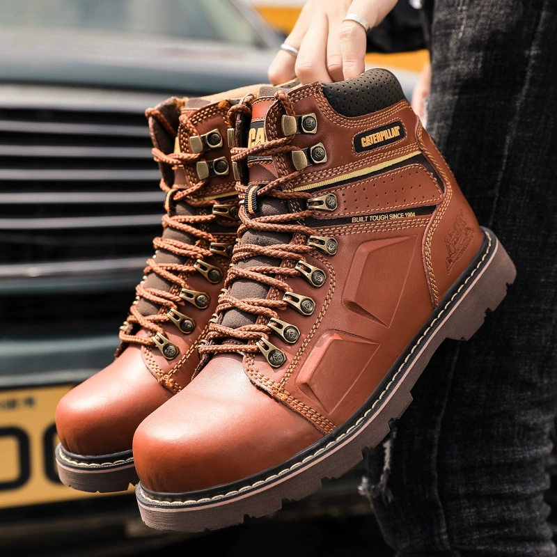 Внешняя торговля Мужские Ботинки Martin кожаные мужские короткие сапоги кожаные Внешняя торговля ретро модные кожаные мужские сапоги повседневная обувь