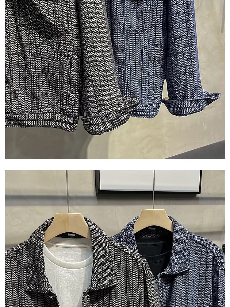 Men's Clothing foam jacket trendy handsome men's design tops autumn clothes_voghion.com