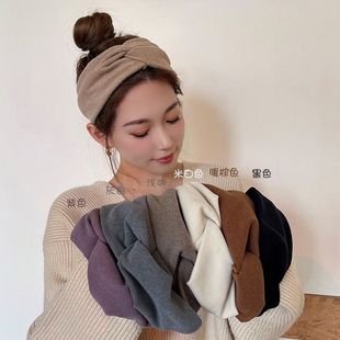 Korean temperament hair hoop wide side hair with female hair binding simple face wash, daily wearing jewelry