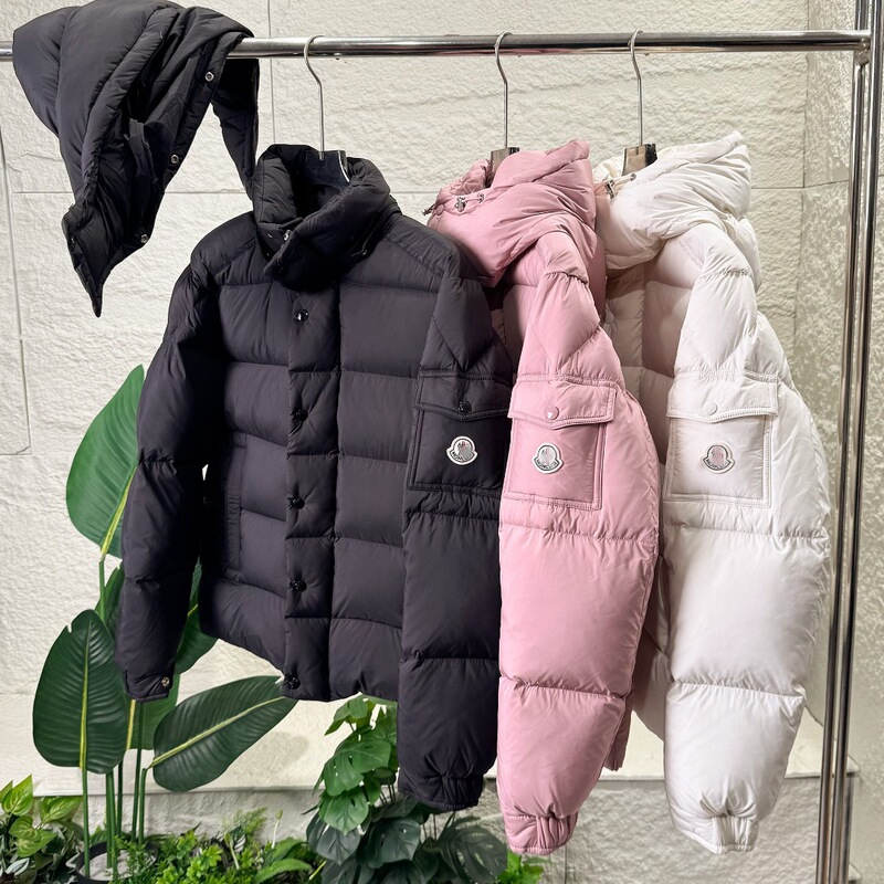 Maya Vezere Hooded Detachable White Duck down Unisex down Jacket, Cold-Proof, Sweet, Casual and Versatile